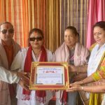 वरिष्ठ समाजसेवी  राजशान्ति दम्पत्ति लमजुङमा सम्मानित